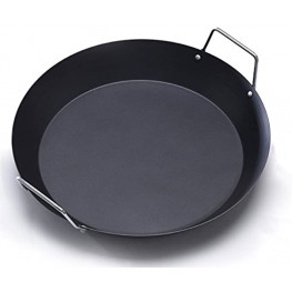 IMUSA USA Paella Pan with Metal Handle 15-Inch Black