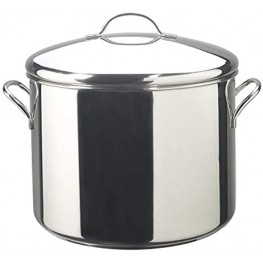 Farberware Classic Stainless Steel Stock Pot Stockpot with Lid 16 Quart Silver