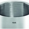 Fissler pure-profi collection Stainless Steel Stockpot with Metal-Lid Induction 7.9-in 4.2 Quart silver