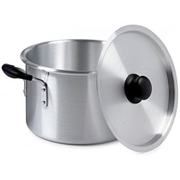 IMUSA USA Silver IMU-60008 Aluminum Stock Pot with Lid 8-Quart