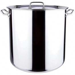 Large Stainless Steel Heavy Duty Induction Large Stock Pot Stew Pot Simmering Pot Soup Pot with Lid Healthy Duty Induction Dishwasher Safe By Lake Tian 13 Quart
