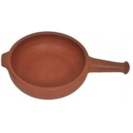 Village Decor earthen clay cooking pot Capacity : 1.1 QT  1100 ML