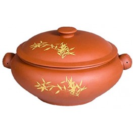 XICHENGSHIDAI Ceramics Steam Cooker Traditional Yunnan Clay Casserole Stockpots for Stew Chicken Soup Steam Vegetables and Corn or Cook Fitness Food 2800ml