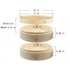 10 inch Bamboo Steamer Basket 2 Tier Natural Bamboo Steamer for Dumplings with Lid Contains 30 x Liners 2 Sets Chopsticks