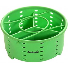 Avokado's Silicone Steamer Basket Compatible 6Qt Instant Pot with an Insert Divider for Instapot Pressure Cookers Ninja Foodi Cooker Crockpot Express Cooker and Stove Top Pots