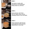 Bamboo Steamer 10 Inch Bun Steamer 2-Tiers Dumpling Cook Traditional Asian Food Stackable Bao Steamer Chinese Food Steamer Basket Steam Basket for Vegetables Perfect for Asian Kitchen Cooking