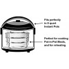 EasyShopForEveryone Stackable Steamer Insert Pans with 2 Lids Cook 3 Dishes at a time Pressure Cooker Accessories Pot in Pot Baking Casseroles Lasagna Pans Compatible with 8qt Instant Pot