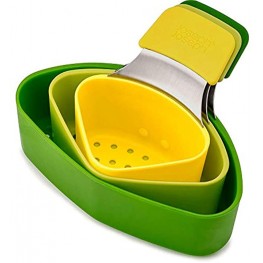 Joseph Joseph Nest Steam Stackable Steamer Basket Set with Three Compartments 3 Piece One Size Green