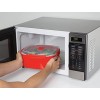 Sistema Microwave Collection Steamer Large 13.6 Cup Red BPA Free Cook and Serve Container Red