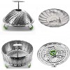Steamer Basket Stainless Steel Vegetable Steamer Basket for Cooking steamer pot Folding Steamer Insert for Veggie Fish Seafood Cooking Expandable Steamers Fit Various Size Pot 5.5 to 9