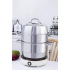 VENTION Thick-bottomed Stainless Steel Steamer Pot 3 Tier Food Steamer for Cooking Large Metal Steamer Work for Electric and Gas Stove Great for Tamale Dumpling and Seafood 11 4 5 IN10+6.9 QT