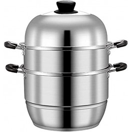 VONOTO Steamer pot for cooking,8.5 Quart,Food steamer,Vegetable steamer,Bun steamer,Seafood steamer,Dumpling steamer,Rice steamer,Stainless steel