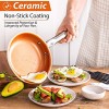 Copper Pan 8 Inch Copper Frying Pan With Lid Nonstick Frying Pans Ceramic Pan Nonstick Pan Non Stick Pan Copper Pans Nonstick Copper Skillets Nonstick Ceramic Frying Pan Non Stick Frying Pans Copper