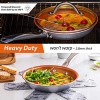Copper Pan 8 Inch Copper Frying Pan With Lid Nonstick Frying Pans Ceramic Pan Nonstick Pan Non Stick Pan Copper Pans Nonstick Copper Skillets Nonstick Ceramic Frying Pan Non Stick Frying Pans Copper