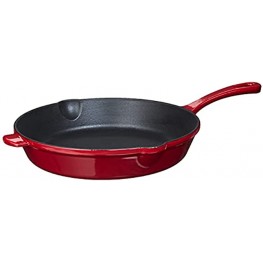 Cuisinart Chef's Classic Enameled Cast Iron 10-Inch Round Fry Pan Cardinal Red