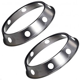 Wok Ring is Suitable for All Woks Steel Wok Rack 7¾-Inch and 9¾-Inch Reversible Size2 Pack
