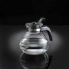 CAFÉ BREW COLLECTION High End Borosilicate Glass Stove Top Whistling Tea Kettle Best BPA Free Kettle Best Heat Resistant Glass Tea Kettle 12 Cup Stovetop Glass Whistling Tea Kettle by Medelco