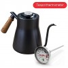 Gooseneck Kettle for Coffee and Tea Pour Over Kettle with Thermometer for Coffee and Tea 850 ml Black
