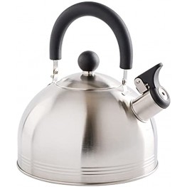 Mr. Coffee Carterton Stainless Steel Whistling Tea Kettle 1.5-Quart Mirror Polish