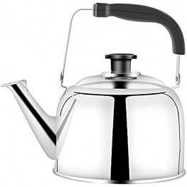 Suwimut Whistling Tea Kettle 3.17 Quart Stainless Steel Teapot Teakettle for Stovetop Induction Stove Top Thin Base Mirror Finish 3 Liters