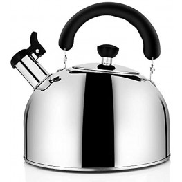 Tea Kettle for Stovetop Whistling Tea Pot Stainless Steel Teakettle Tea Pots for Stove Top 3.2QT3-Liter Large Capacity with Capsule Base by ECPURCHASE
