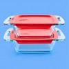 Pyrex Easy Grab Baking Dish with lid Food Storage 8 x 8