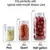 4-Pack of Fermentation Glass Weights with Easy Grip Handle for Wide Mouth Mason Jars