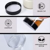 4oz Glass Jars with Lids Hoa Kinh 30 Pack Clear Glass Jars with Lid Empty Cosmetic Containers Round Airtight Glass Jar with Black Lids for Storing Lotions Powders and Ointments