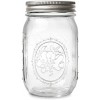 Ball Pint Jar with Lids and Bands Regular Mouth,16-oz 2-Pack