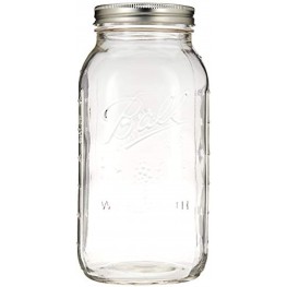 Ball Wide Mouth Half Gallon 64 Oz Jars with Lids and Bands Set of 6