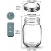 Mason Jars 16 OZ AIVIKI Glass Regular Mouth Canning Jars with Silver Metal Airtight Lids for Sealing Canning Jam Honey Wedding Favors Shower Favors Baby Foods Food Storage Overnight Oats Dry Food Snacks Candies 10 Pack 12 Whiteboard Labels