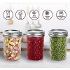 Mason Jars 8 OZ AIVIKI Glass Regular Mouth Canning Jars with Silver Metal Airtight Lids and Bands for Sealing Canning Dry Food Preserving Jam Honey Jelly Meal Prep Overnight Oats Food Storage Salads 10 Pack 12 Whiteboard Labels