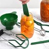 6PCS Canning Kit: Jar Lifter Canning Funnel Canning Tongs Lid Lifter Bubble Popper Canning Supplies Starter Kit Canning Tools & Stainless-Steel Canning Supplies Green
