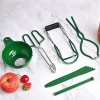 6PCS Canning Kit: Jar Lifter Canning Funnel Canning Tongs Lid Lifter Bubble Popper Canning Supplies Starter Kit Canning Tools & Stainless-Steel Canning Supplies Green