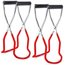 Bottomorgandrive Canning Jar Lifter Tongs canning jar lifter tongs stainless steel jar lifter with grip handle for Home Canning Supplies Kits 2pcs Red