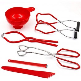 Canning Kit Canning Supplies Canning Essentials Boxed Set Include Canning Funnel Jar Lifter Jar Wrench Lid Lifter Canning Tongs Bubble Popper Bubble Measurer Bubble Remover Tool