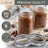 50-Count Canning Lids Regular Mouth | Regular Mouth Mason Jar Lids for Ball and Kerr | Canning Jar Lids Regular Mouth With Secure Leak-Proof Sealing 70mm 50 Lids