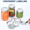 72-Count,Regular Mouth Canning Lids for Ball Kerr Jars,Canning Jar Lids Small Mouth with Leak-Proof Sealing Ring,Split-Type Mason Jar Lids for Canning,Food Grade Material,100% Airtightness