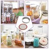 Canning Lids Wide Mouth Canning Jar Lids Wide Mouth with Silicone Seals Rings Rust-proof Split-type Leak Proof Silver 24 Count Lids&Bands