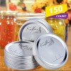 Konblimc 150-Count Canning Lids Wide Mouth Canning Lids for Ball Kerr Jars Split-Type Metal Mason Jar Lids and Secure Canning Jar Lids 100% Fit for Wide Mouth Jars150-Count 86 mm