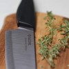 Kyocera Innovation Series Ceramic 6 Chef's Santoku Knife with Soft Touch Ergonomic Handle Black Blade Black Handle