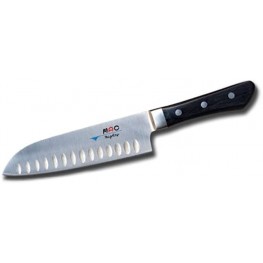 Mac Knife MSK-65 Professional Hollow Edge Santoku Knife 6-1 2-Inch Silver