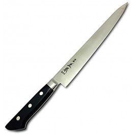 MASAMOTO AT 9 Inch Sujihiki Professional Japanese Slicer Knife Double-Bevel Stainless Steel Sharp Blade 240mm