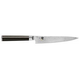 Shun Classic Utility Knife 6 inch VG MAX Steel with Full Tang Pakkawood Handle DM0701