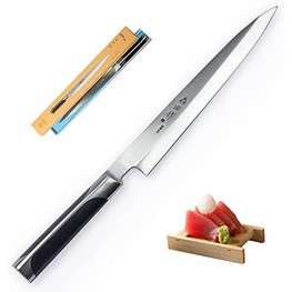 Sushi Knife 10 Inches Professional Single Blade Sashimi Knife for Fish Filleting & Slicing Japanese Chef Knife for Home or Commercial Use Yanagiba Knife with Box