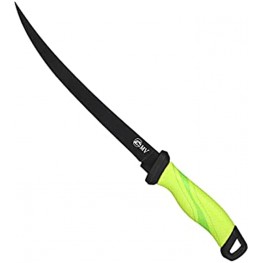 MV K1 Fillet Knife Sharp G4116 German Stainless-Steel Blade 5" 9" Professional Level Knives for Filleting and Boning Non-Slip Handles Includes Protective Sheath. green 9
