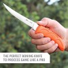 Outdoor Edge 5 Wild Game Boning Knife Fixed Blade for Processing Game and Fish with Rubberized Nonslip TPR Handle