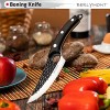 Viking Knife with Sheath Boning Knife & Paring Knife in Gift Box Butcher Knife Fillet Knife Chef Knife Meat Cleaver Butcher Knife Curved Knife for Kitchen Camping BBQ