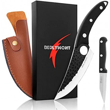 Viking Knife with Sheath Boning Knife & Paring Knife in Gift Box Butcher Knife Fillet Knife Chef Knife Meat Cleaver Butcher Knife Curved Knife for Kitchen Camping BBQ