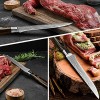 XYJ FULL TANG 6 Inch Fillet Boning Knife With Knives Cover&Whetstone Stainless Steel Cleaver Fishing Knives Skinning De-bone Meat Knife